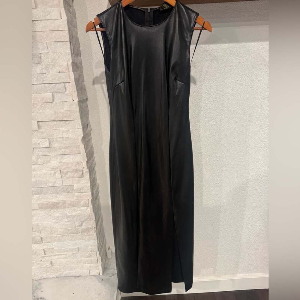 House of Harlow faux leather dress size small